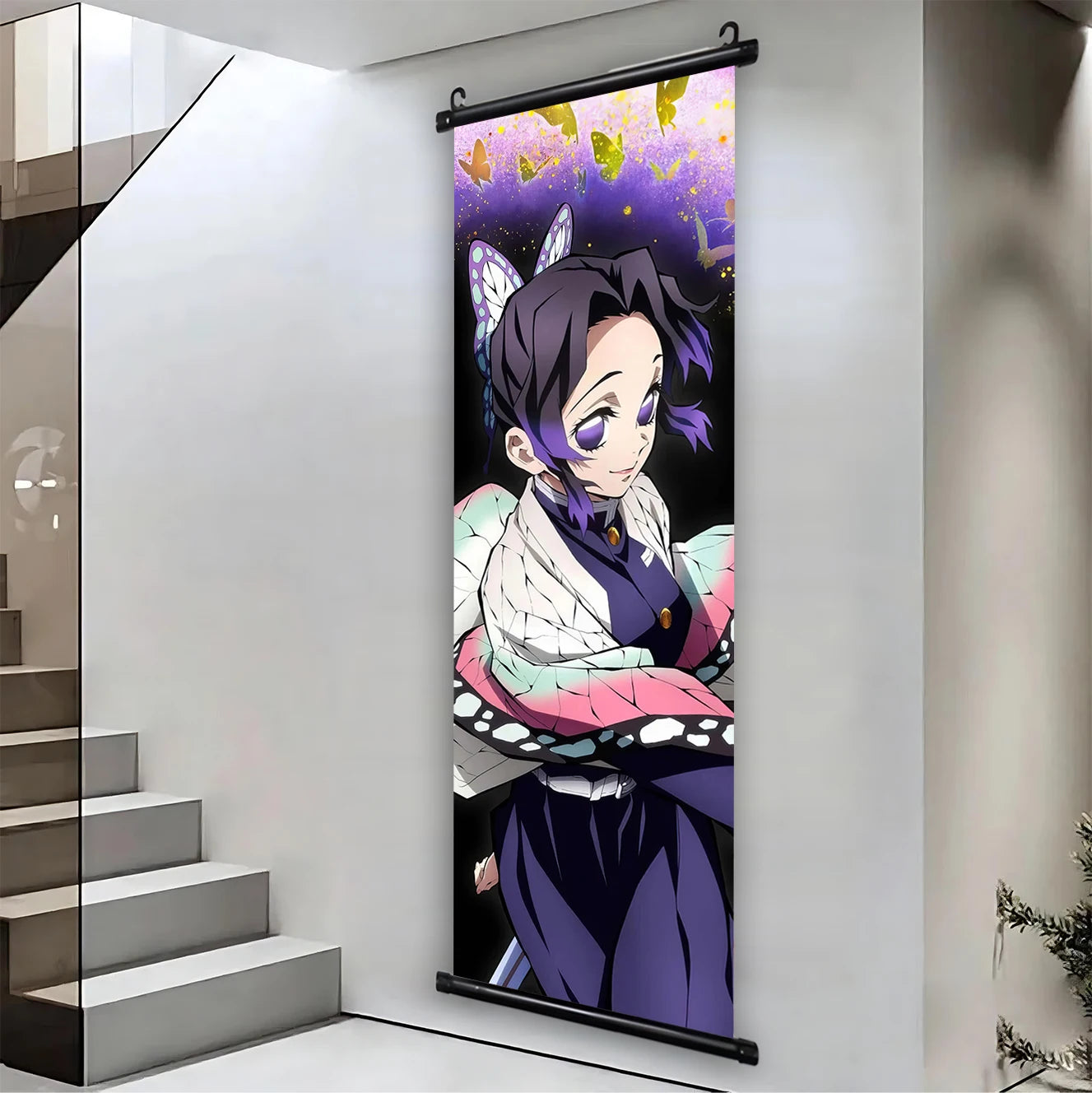 Demon Slayer Hashira HD Scroll Bedroom Living Room Decoration Wall Hanging Art Home Decor Kid Gifts Canvas Prints Anime Artwork