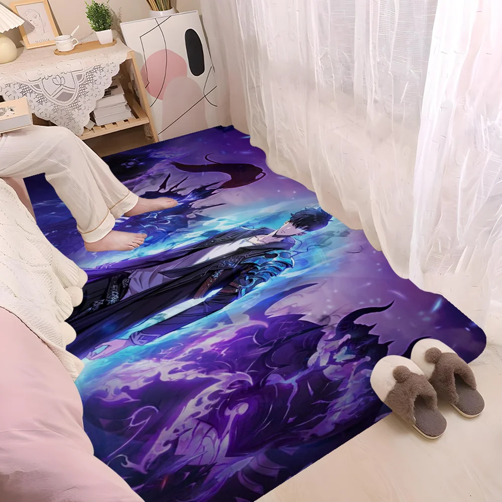 Solo Leveling Anime Floor Mat Cheaper Anti-slip Modern Living Room Balcony Printed Bedside Mats