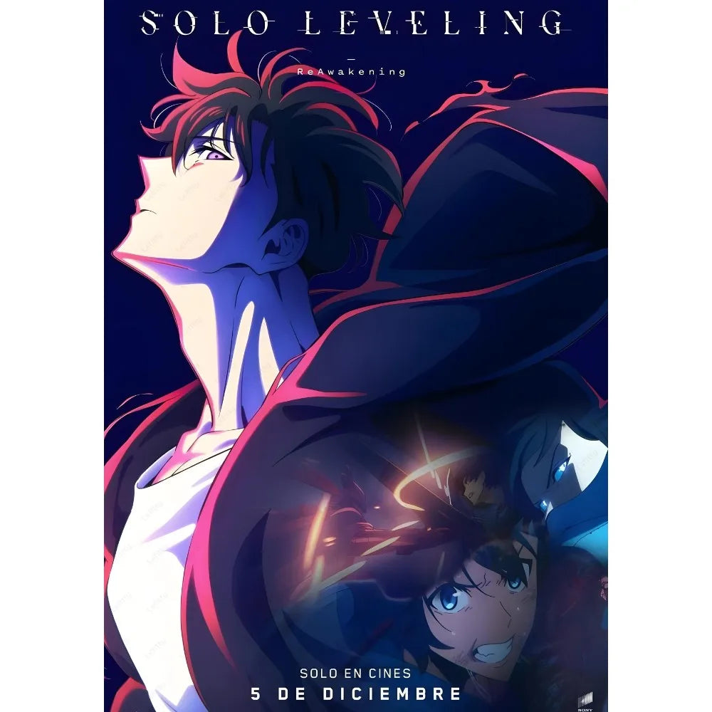 Anime S-Solo Leveling Poster Sticky Wall Art Printing Waterproof Home Living Bed Room Bar Aesthetic Decor