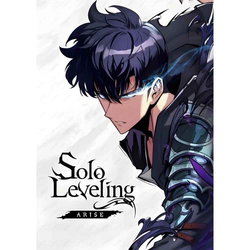 Anime S-Solo Leveling Poster Sticky Wall Art Printing Waterproof Home Living Bed Room Bar Aesthetic Decor
