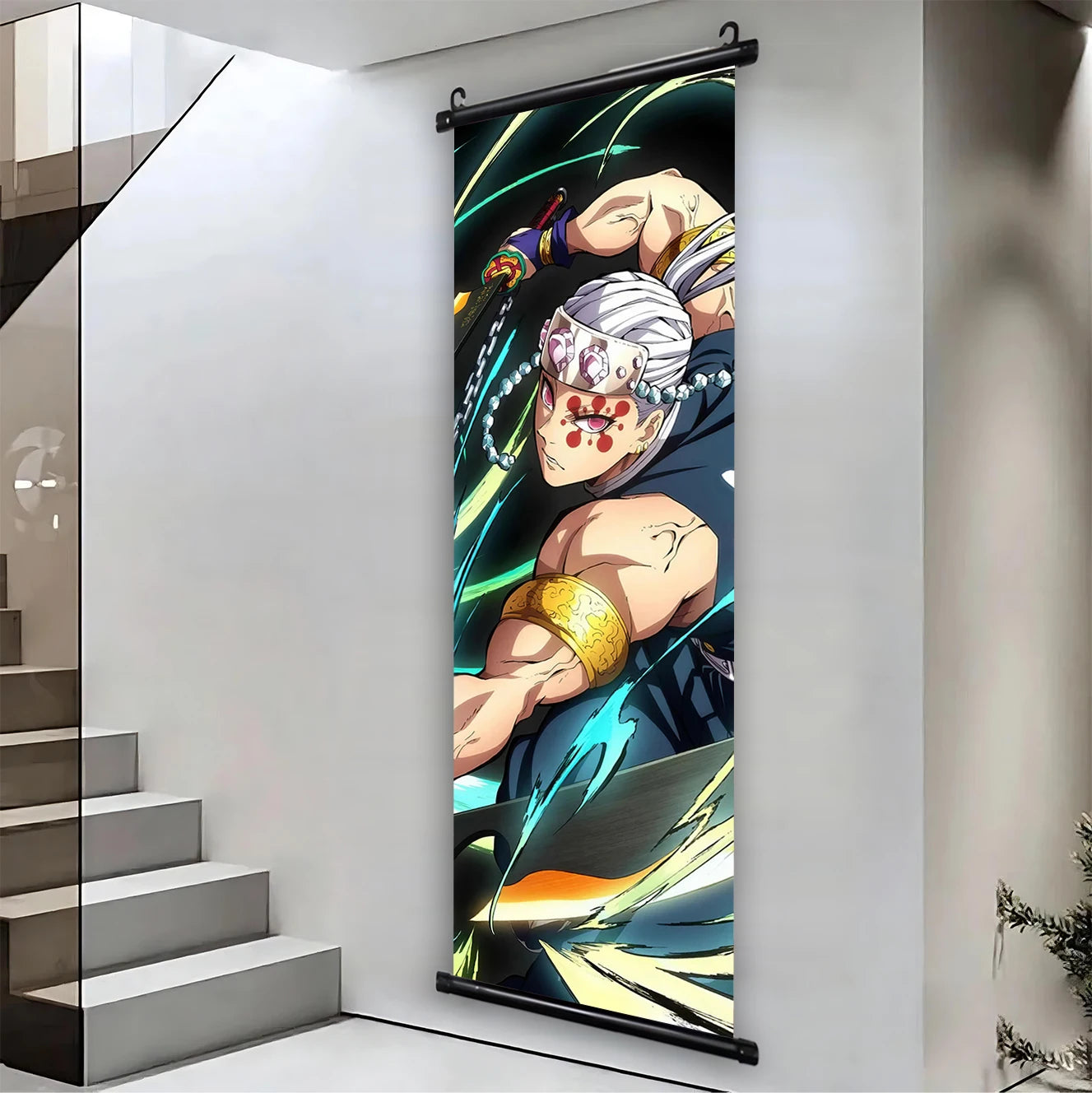 Demon Slayer Hashira HD Scroll Bedroom Living Room Decoration Wall Hanging Art Home Decor Kid Gifts Canvas Prints Anime Artwork