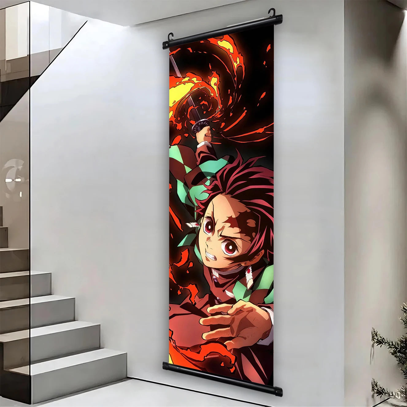 Demon Slayer Hashira HD Scroll Bedroom Living Room Decoration Wall Hanging Art Home Decor Kid Gifts Canvas Prints Anime Artwork