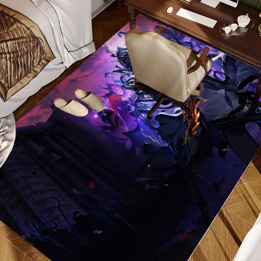 Solo Leveling Anime Floor Mat Cheaper Anti-slip Modern Living Room Balcony Printed Bedside Mats