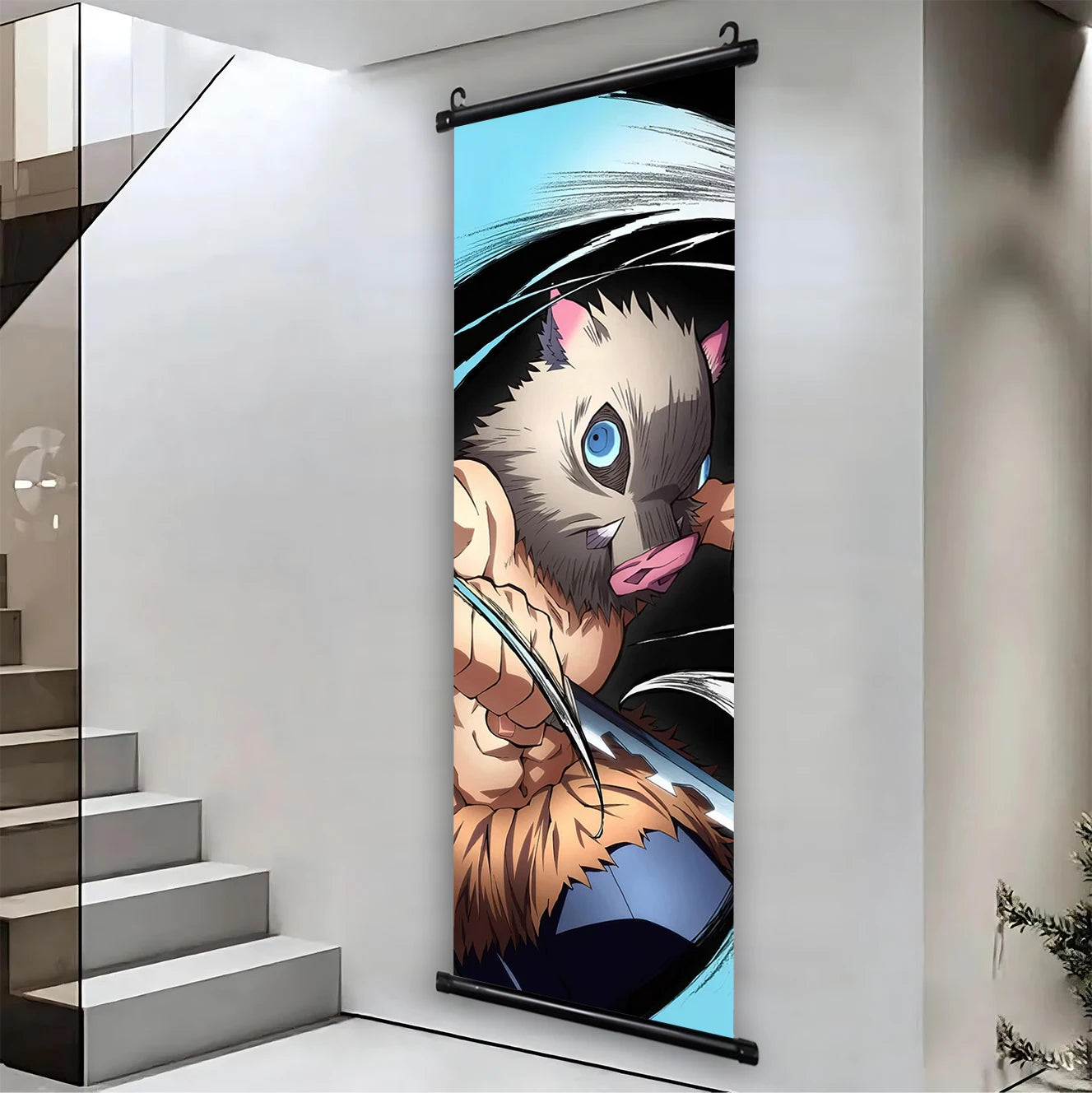 Demon Slayer Hashira HD Scroll Bedroom Living Room Decoration Wall Hanging Art Home Decor Kid Gifts Canvas Prints Anime Artwork