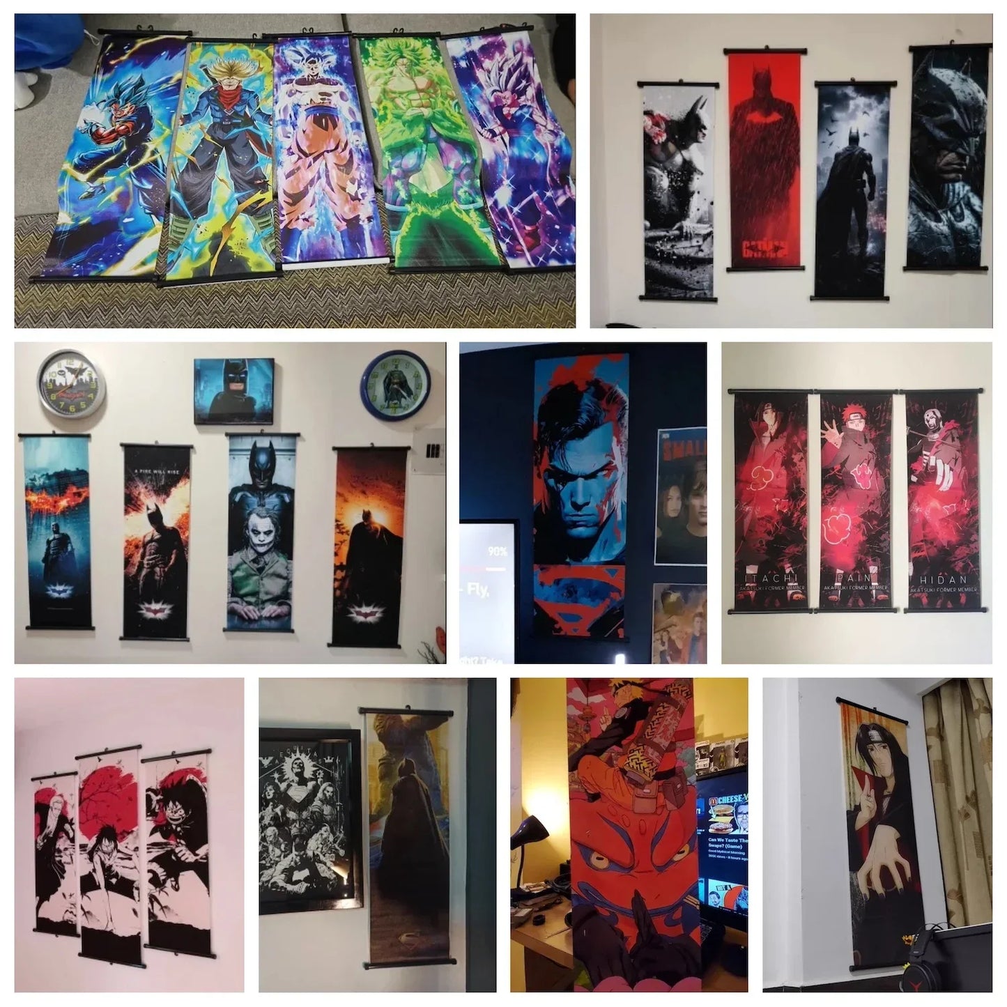 Demon Slayer Hashira HD Scroll Bedroom Living Room Decoration Wall Hanging Art Home Decor Kid Gifts Canvas Prints Anime Artwork
