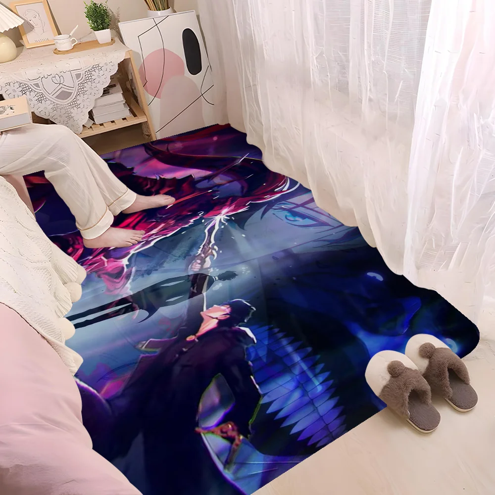 Solo Leveling Anime Floor Mat Cheaper Anti-slip Modern Living Room Balcony Printed Bedside Mats