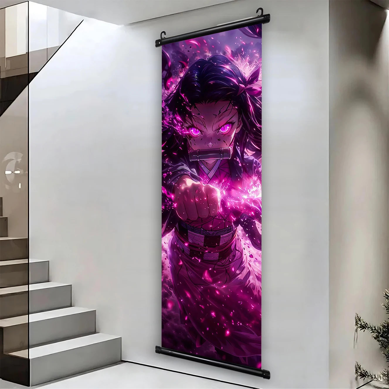 Demon Slayer Hashira HD Scroll Bedroom Living Room Decoration Wall Hanging Art Home Decor Kid Gifts Canvas Prints Anime Artwork