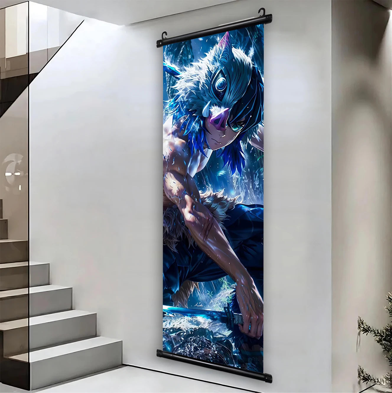 Demon Slayer Hashira HD Scroll Bedroom Living Room Decoration Wall Hanging Art Home Decor Kid Gifts Canvas Prints Anime Artwork