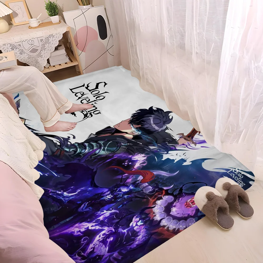 Solo Leveling Anime Floor Mat Cheaper Anti-slip Modern Living Room Balcony Printed Bedside Mats