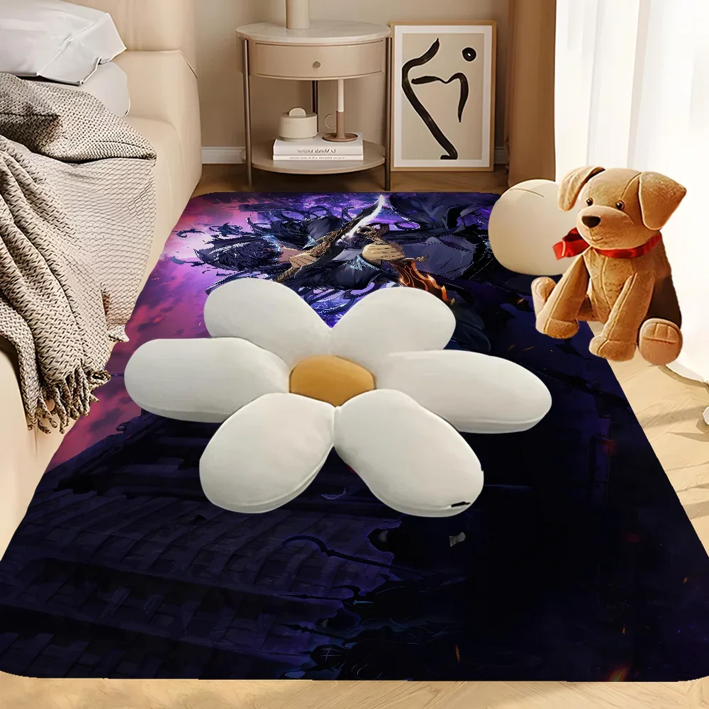 Solo Leveling Anime Floor Mat Cheaper Anti-slip Modern Living Room Balcony Printed Bedside Mats