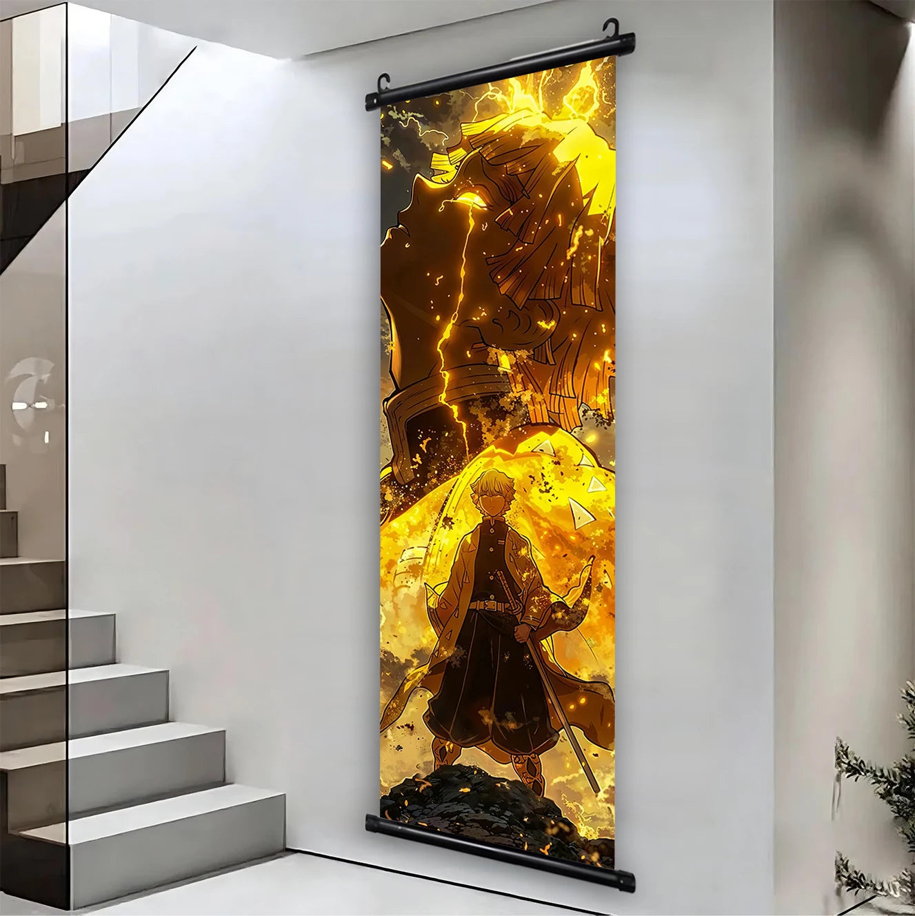 Demon Slayer Hashira HD Scroll Bedroom Living Room Decoration Wall Hanging Art Home Decor Kid Gifts Canvas Prints Anime Artwork
