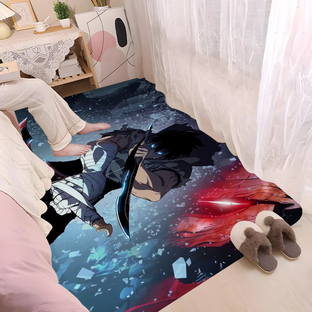 Solo Leveling Anime Floor Mat Cheaper Anti-slip Modern Living Room Balcony Printed Bedside Mats