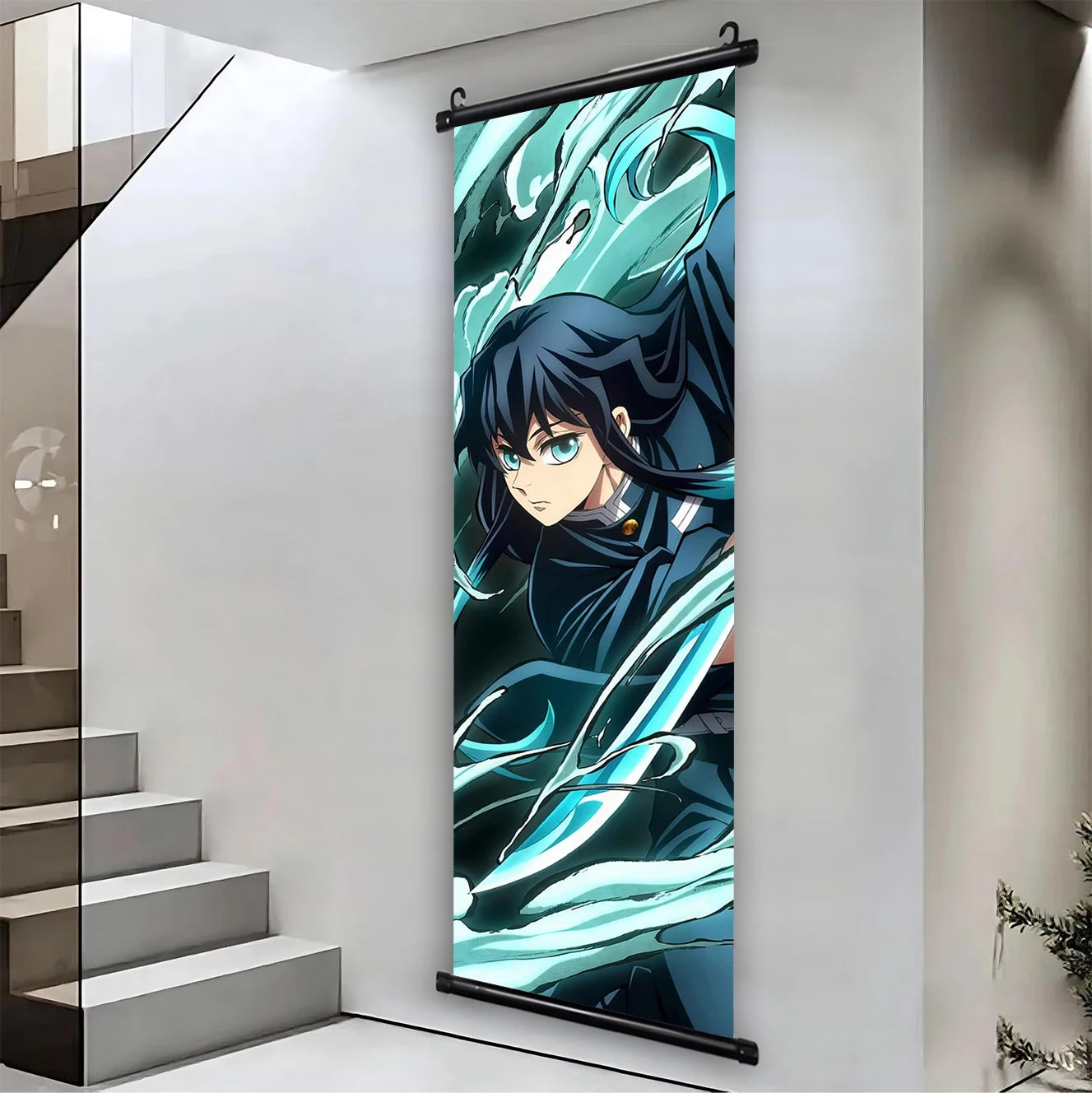 Demon Slayer Hashira HD Scroll Bedroom Living Room Decoration Wall Hanging Art Home Decor Kid Gifts Canvas Prints Anime Artwork