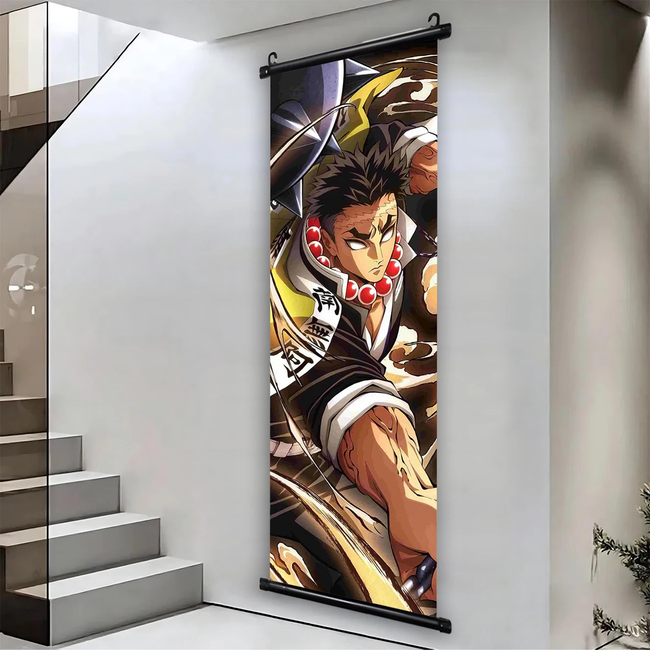 Demon Slayer Hashira HD Scroll Bedroom Living Room Decoration Wall Hanging Art Home Decor Kid Gifts Canvas Prints Anime Artwork