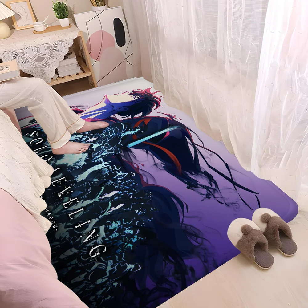 Solo Leveling Anime Floor Mat Cheaper Anti-slip Modern Living Room Balcony Printed Bedside Mats