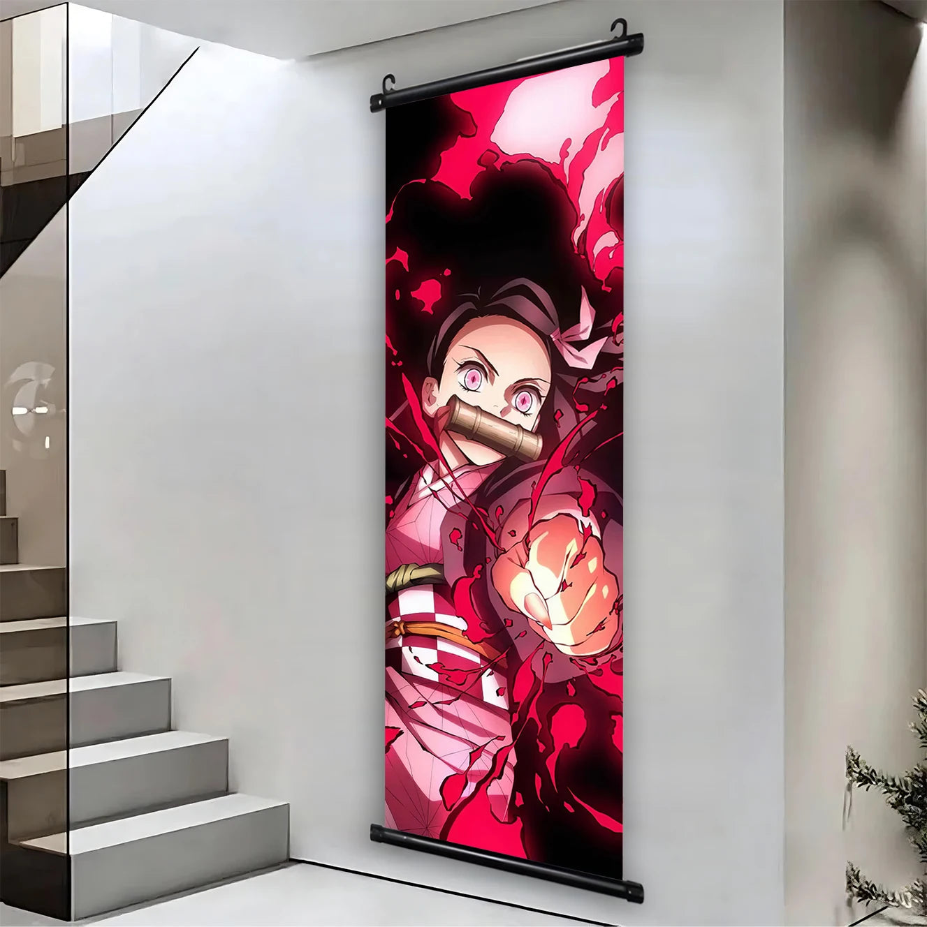 Demon Slayer Hashira HD Scroll Bedroom Living Room Decoration Wall Hanging Art Home Decor Kid Gifts Canvas Prints Anime Artwork