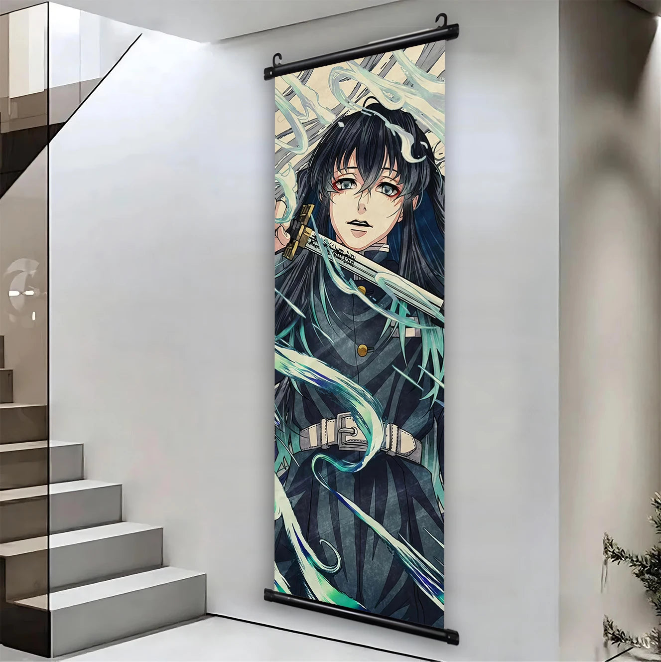 Demon Slayer Hashira HD Scroll Bedroom Living Room Decoration Wall Hanging Art Home Decor Kid Gifts Canvas Prints Anime Artwork