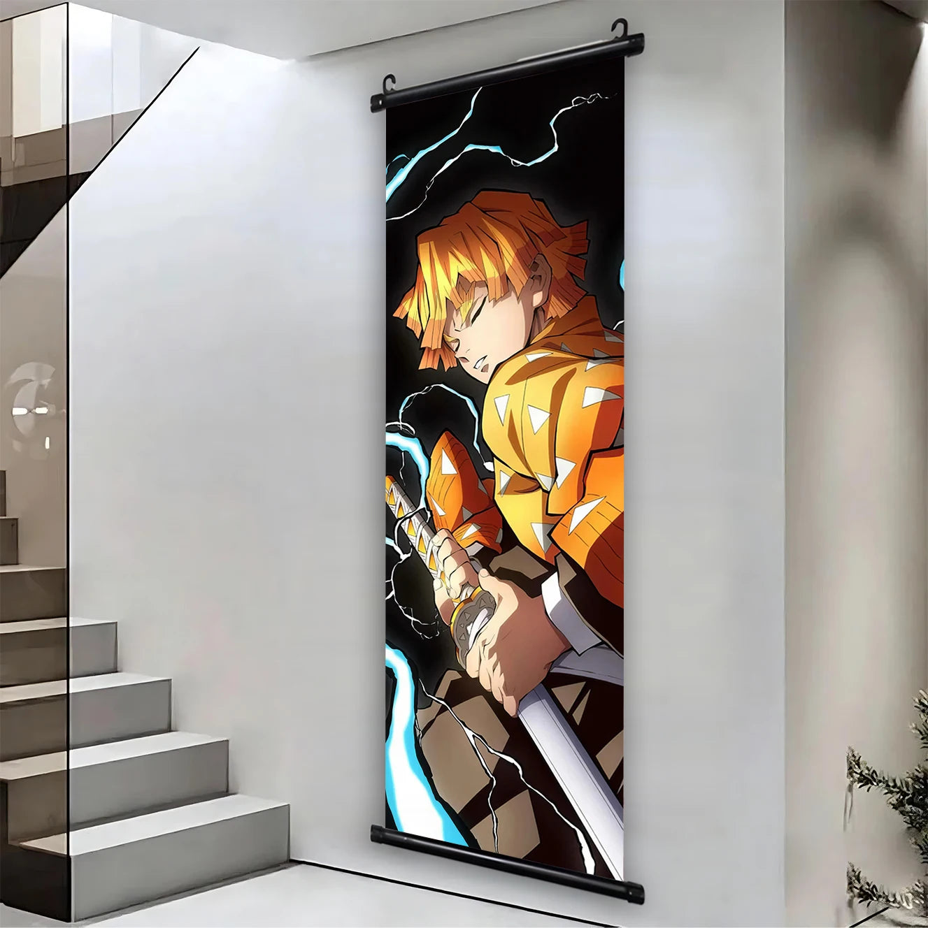 Demon Slayer Hashira HD Scroll Bedroom Living Room Decoration Wall Hanging Art Home Decor Kid Gifts Canvas Prints Anime Artwork