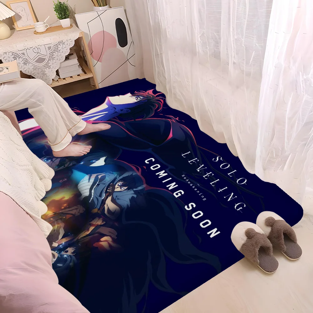 Solo Leveling Anime Floor Mat Cheaper Anti-slip Modern Living Room Balcony Printed Bedside Mats