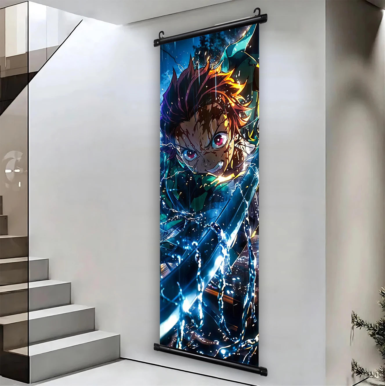 Demon Slayer Hashira HD Scroll Bedroom Living Room Decoration Wall Hanging Art Home Decor Kid Gifts Canvas Prints Anime Artwork