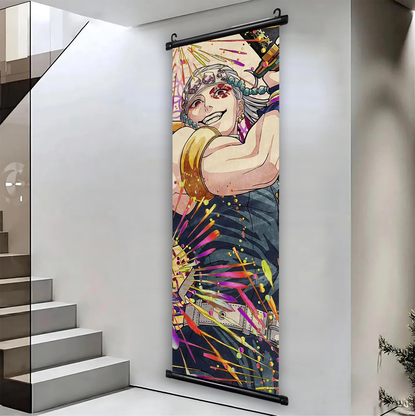 Demon Slayer Hashira HD Scroll Bedroom Living Room Decoration Wall Hanging Art Home Decor Kid Gifts Canvas Prints Anime Artwork