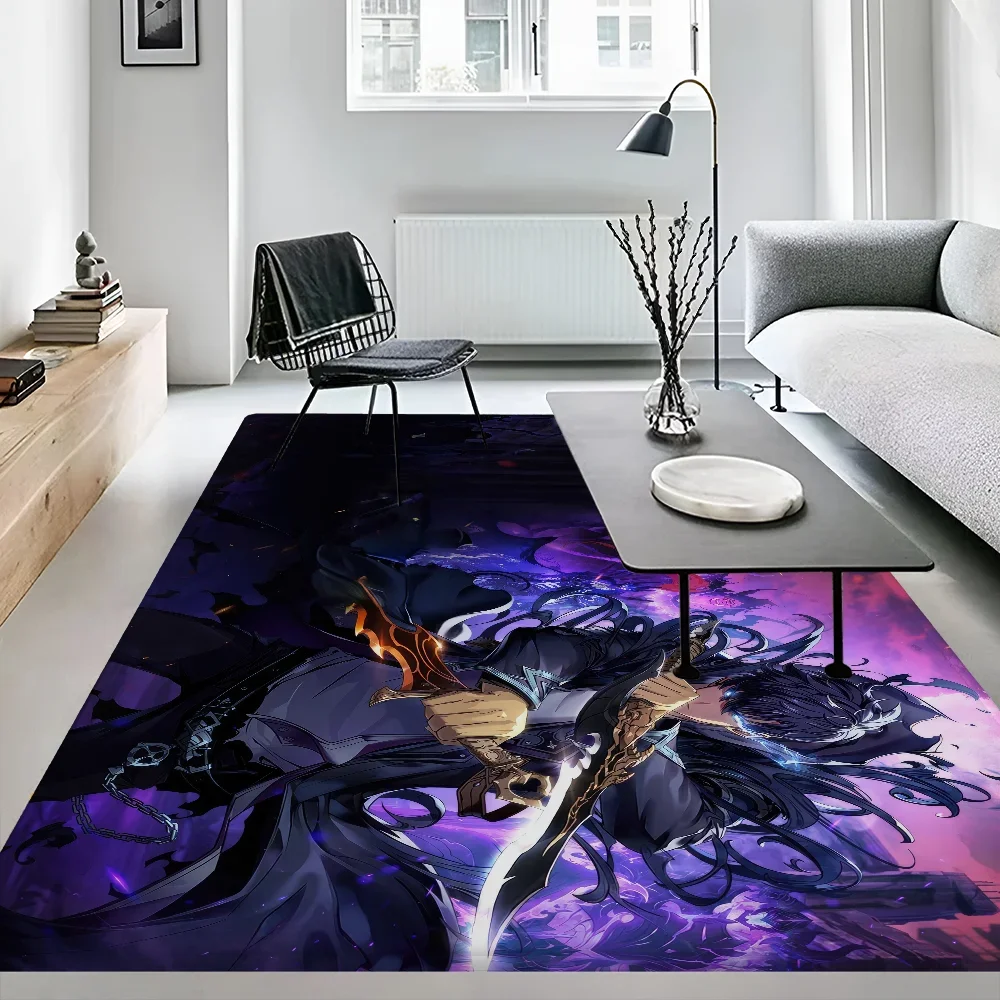 Solo Leveling Anime Floor Mat Cheaper Anti-slip Modern Living Room Balcony Printed Bedside Mats