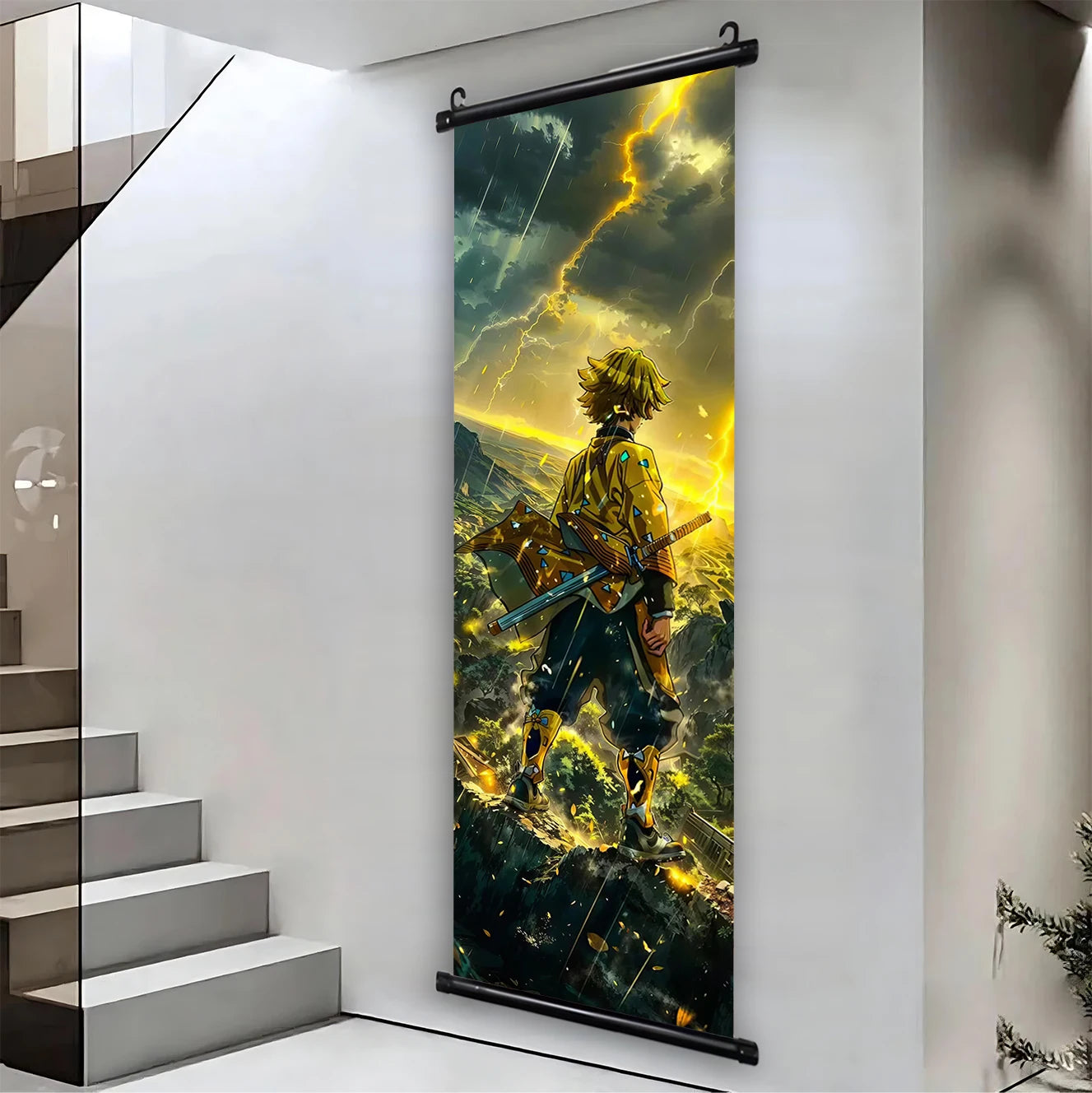 Demon Slayer Hashira HD Scroll Bedroom Living Room Decoration Wall Hanging Art Home Decor Kid Gifts Canvas Prints Anime Artwork