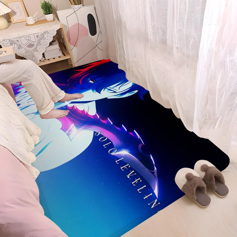 Solo Leveling Anime Floor Mat Cheaper Anti-slip Modern Living Room Balcony Printed Bedside Mats