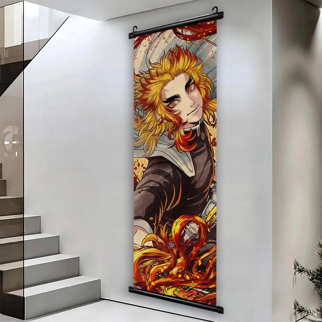 Demon Slayer Hashira HD Scroll Bedroom Living Room Decoration Wall Hanging Art Home Decor Kid Gifts Canvas Prints Anime Artwork