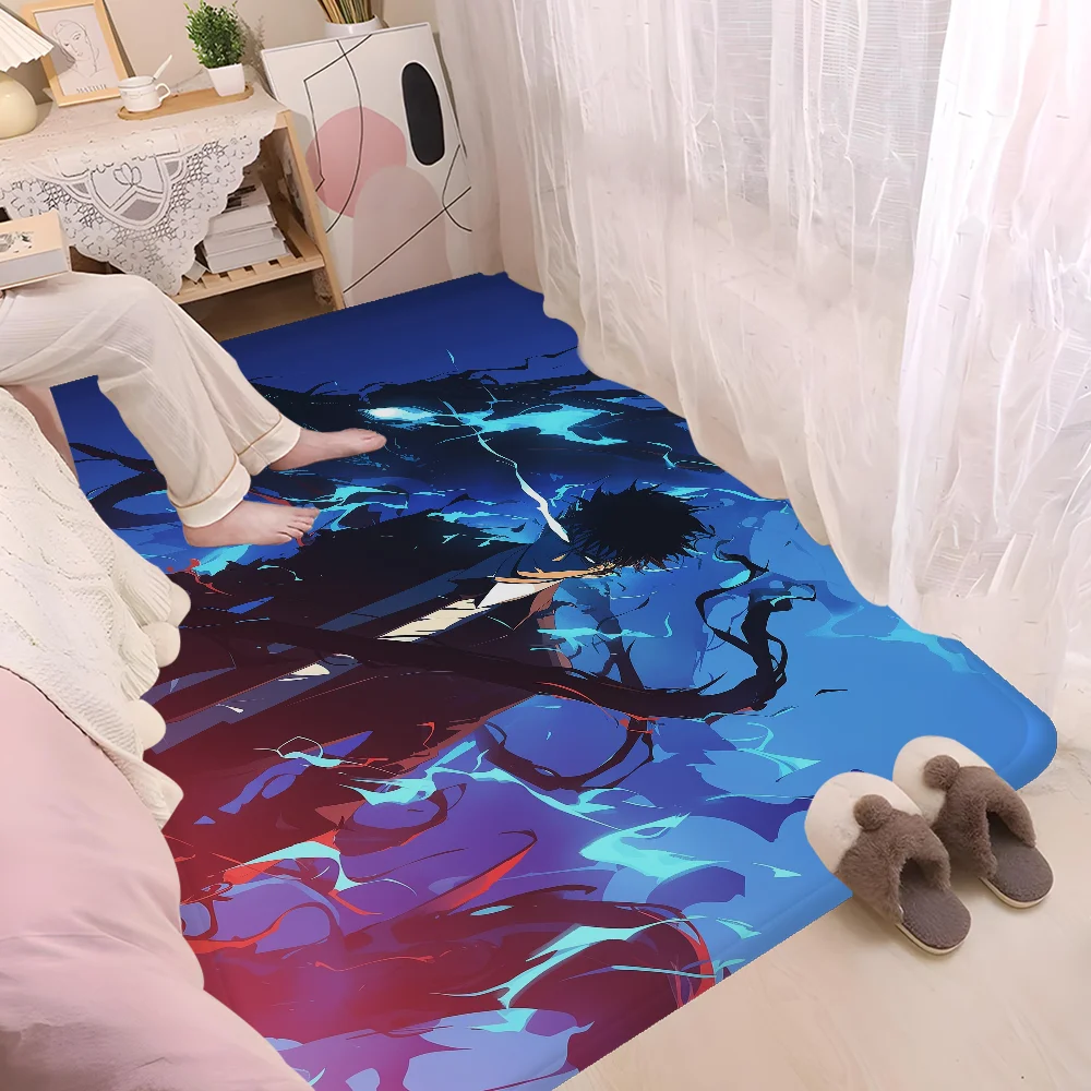 Solo Leveling Anime Floor Mat Cheaper Anti-slip Modern Living Room Balcony Printed Bedside Mats