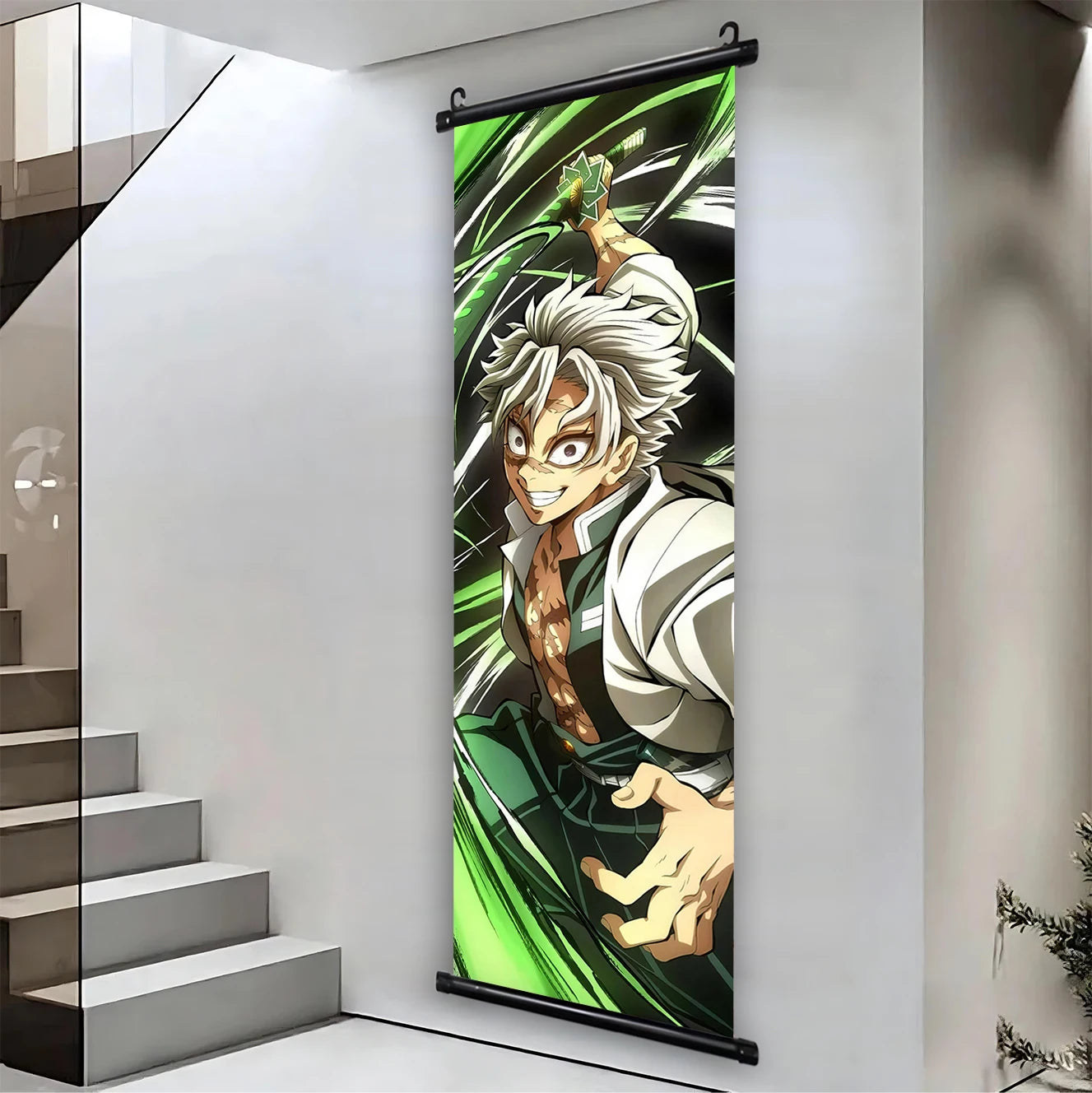 Demon Slayer Hashira HD Scroll Bedroom Living Room Decoration Wall Hanging Art Home Decor Kid Gifts Canvas Prints Anime Artwork