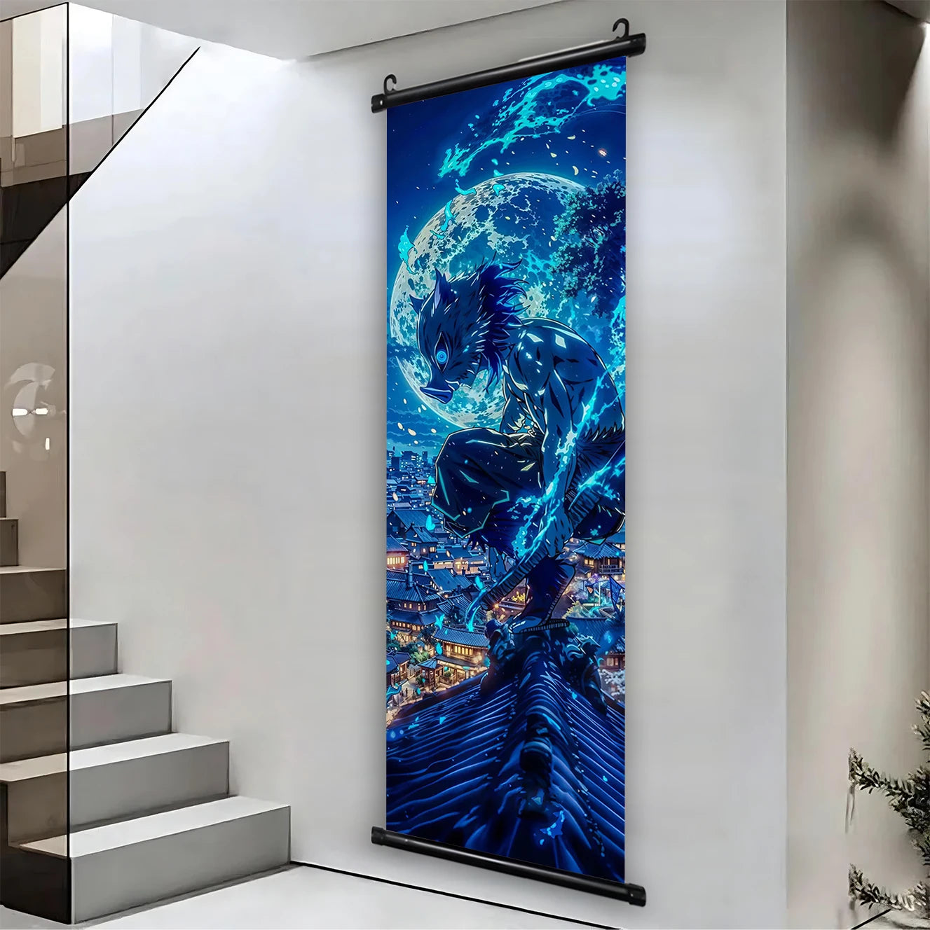 Demon Slayer Hashira HD Scroll Bedroom Living Room Decoration Wall Hanging Art Home Decor Kid Gifts Canvas Prints Anime Artwork